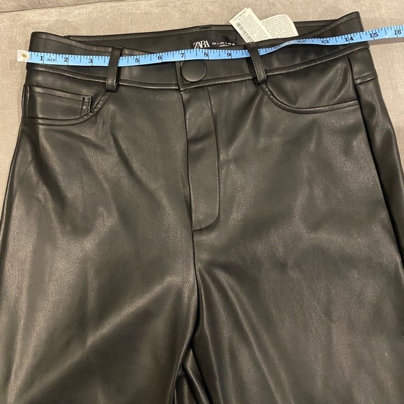 Zara Leather faux pant so flattering. - Picture 1 of 11